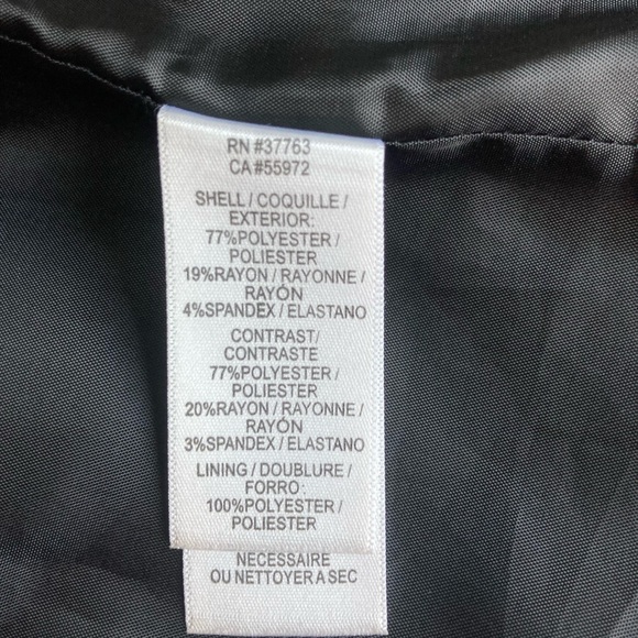 Laundry By Shelli Segal Black Polyester Rayon Long Blazer size 8 - Picture 13 of 16